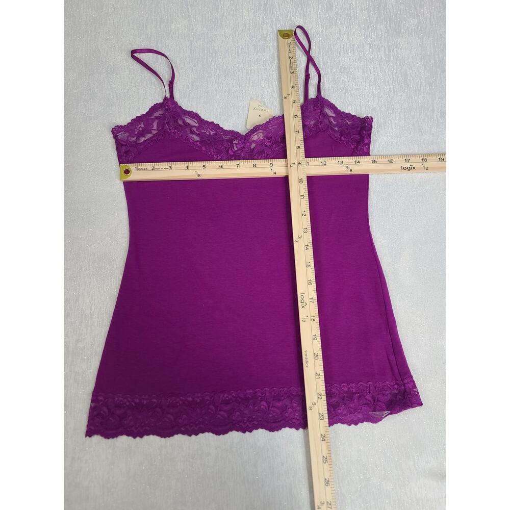 Twenty-one Y2K lace trim vintage women's tank purple NWT Size Large festival - Picture 3 of 6